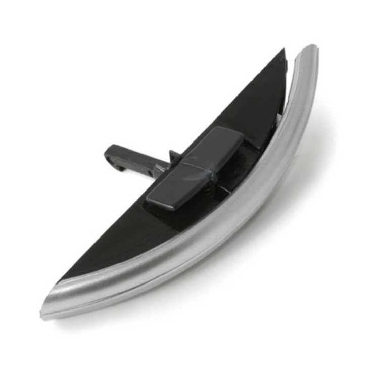 1 - Maçaneta da porta prata acetinada